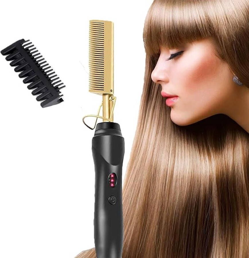 StyleMaster elektrische hete kam borstel stijltang stijlborstel hair straightener stijlkam hot comb elektrische haarborstel baard stijltang straightener baardkam baardborstel Baardstijler Magic Brush