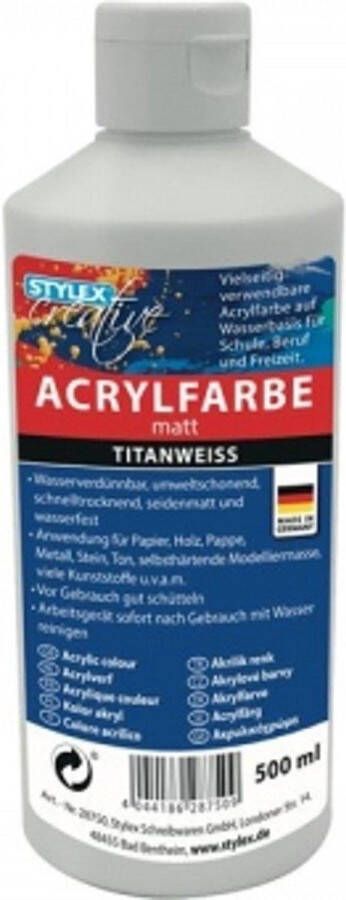 Stylex ACRYLVERF 500ML WIT