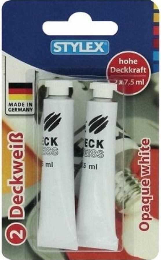 Stylex Dekwit Verf Tube Wit 2 x 7 5 ml
