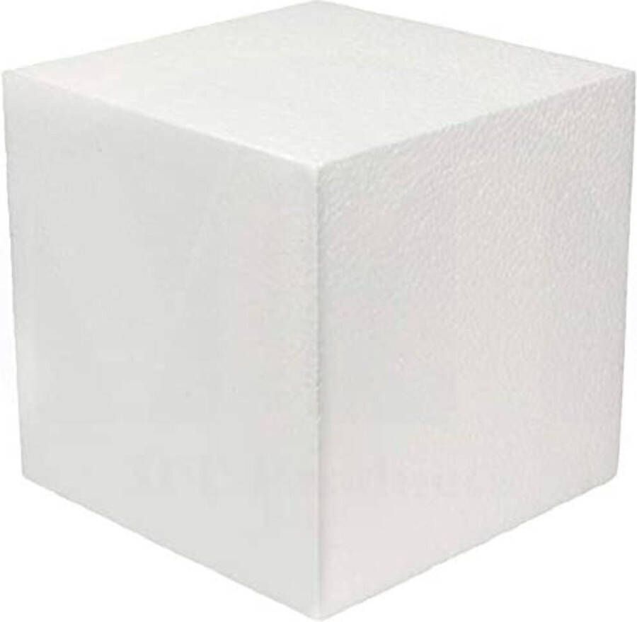 Styrox Piepschuim kubus 25cm hobbybasisvoorwerp Isomo vierkant blokken blok handvaardigheid