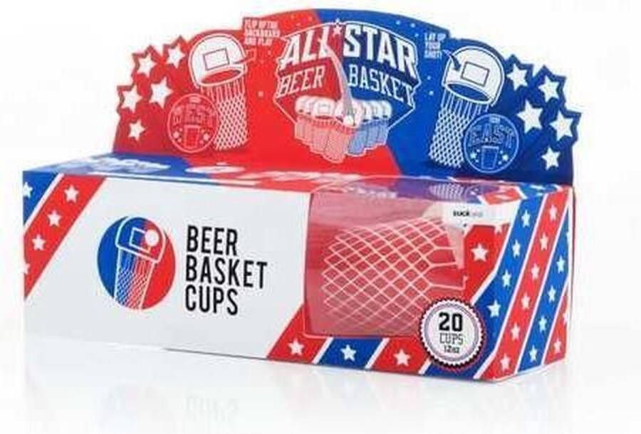 Suck UK Basketbal Drankspel 350 Ml Rood blauw Karton 20 Stuks