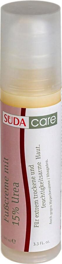 SÜDA CARE Voetcrème met 15% Urea Ureum voor zeer droge voeten Klovenzalf Intensieve Pedicure Voetverzorging 100 ml