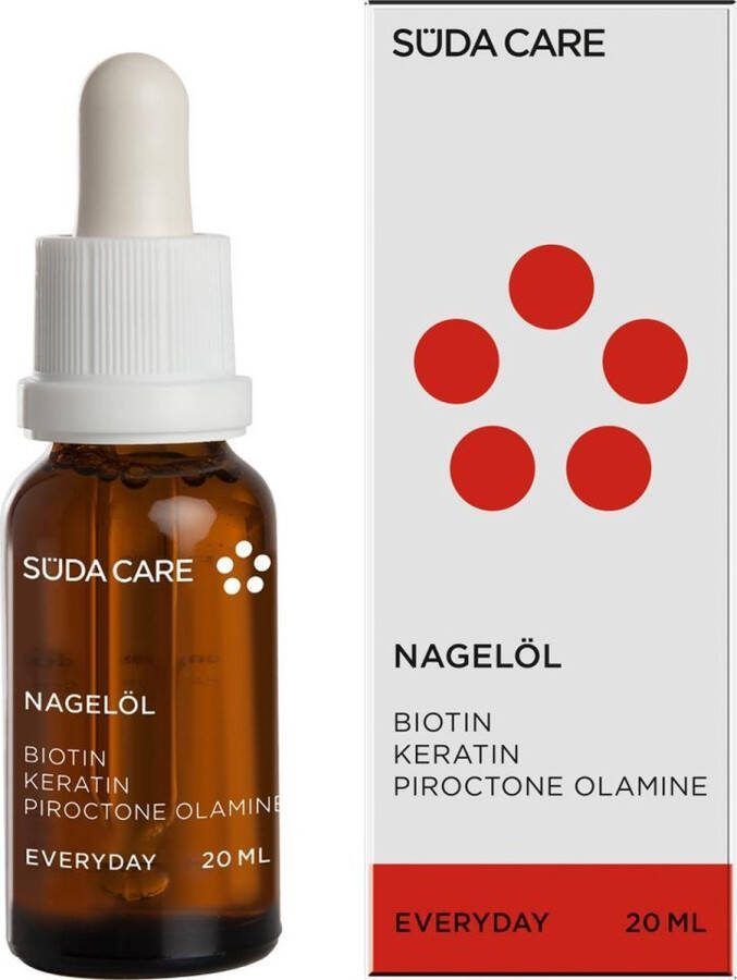 Süda SÜDA CARE EVERYDAY Nagelolie flesje Nagelriemolie met biotin en keratin behandeling voor beschadigde nagels 20 ml