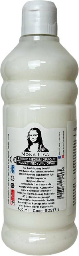 Südor SÜDOR Textielmedium 500 ml. maakt van acrylverf textielverf verbetert de hechting van acrylverf op stoffen. Wasmachinebestendig wasbestendig. Textielverf medium stofverf medium