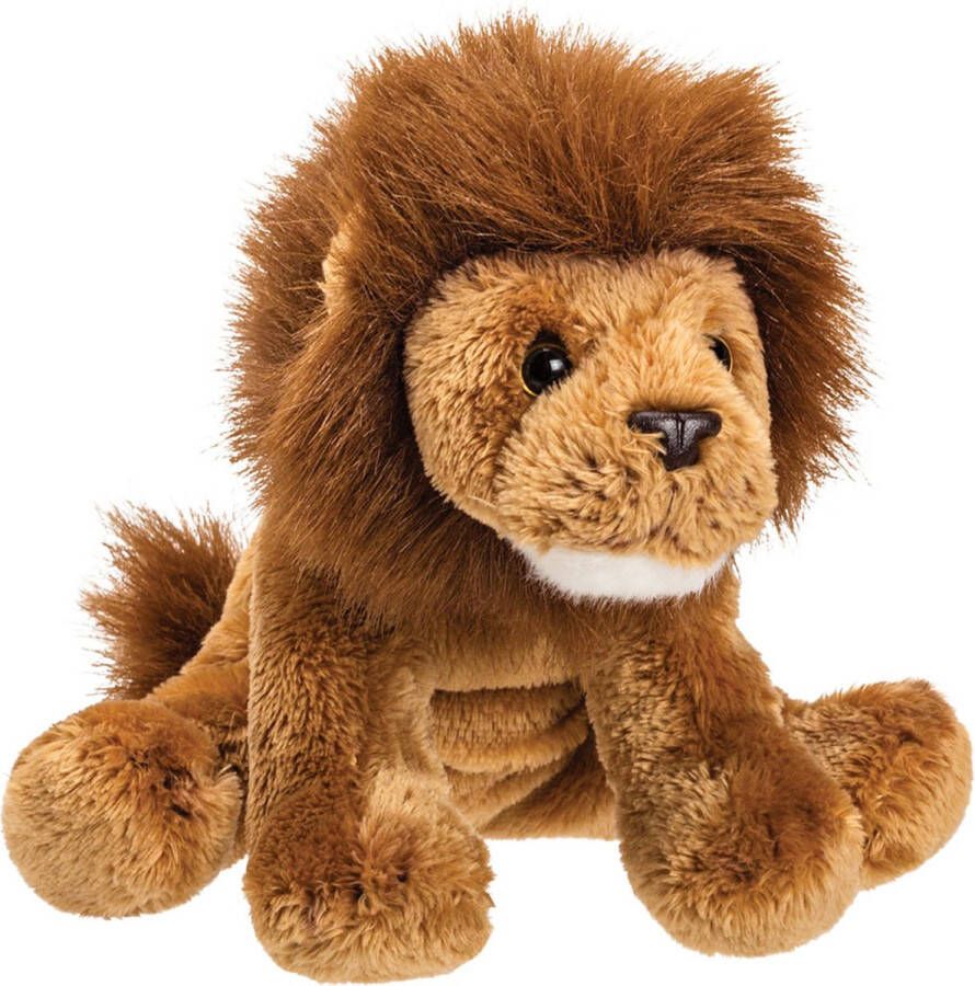Suki Gifts Pluche knuffeldier Leeuw bruin 13 cm safari thema speelgoed dieren