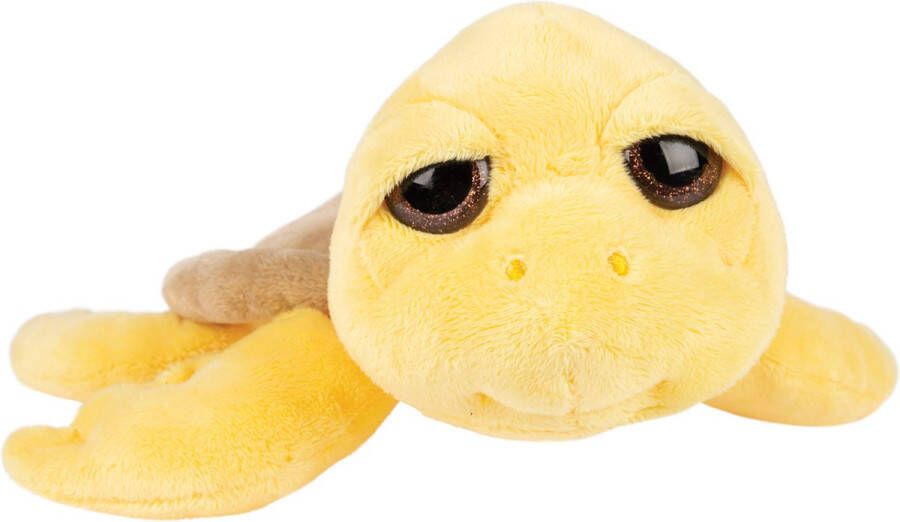 Suki Gifts pluche zeeschildpad Jules knuffeldier cute eyes geel 24 cm Knuffel zeedieren