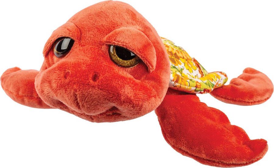 Suki Gifts pluche zeeschildpad Jules knuffeldier cute eyes rood 24 cm Knuffel zeedieren