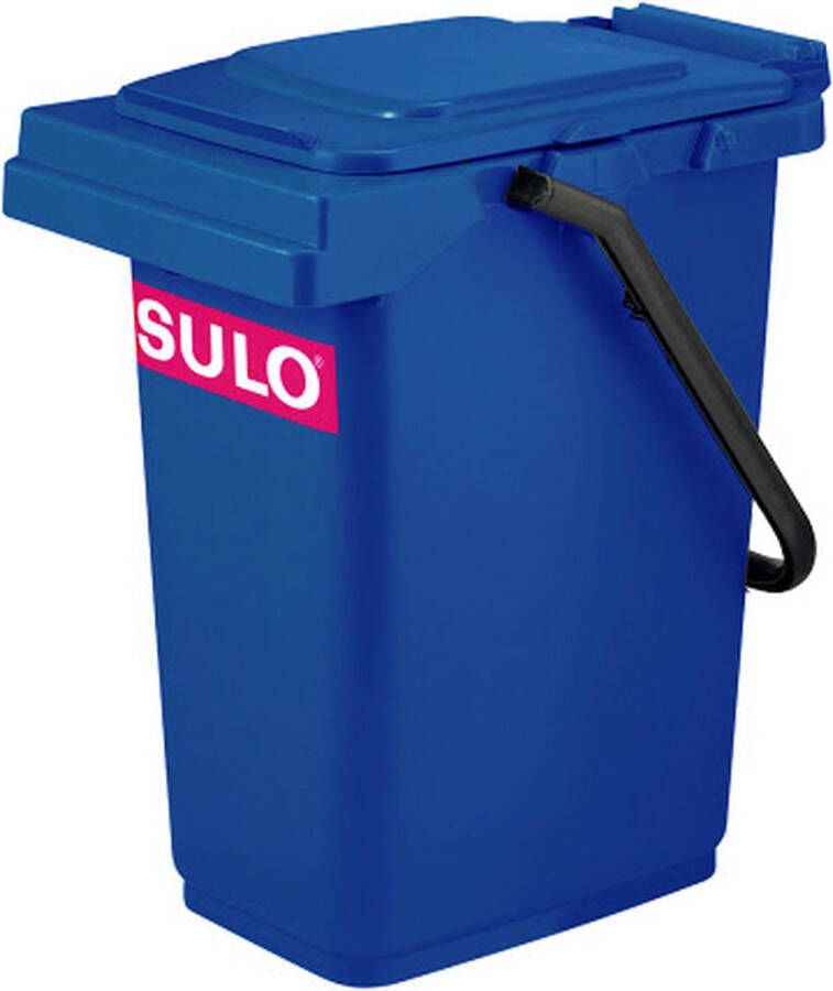 Sulo Afvalemmer 25 liter blauw met handvat Papier afvalbak