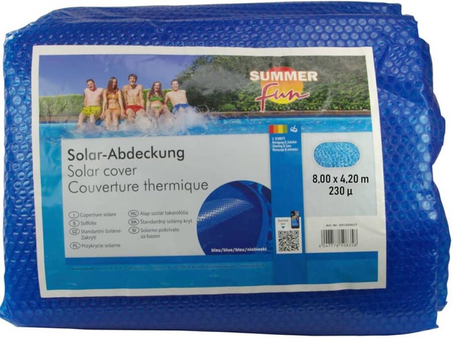 Summer Fun Summer-Fun-Zomerzwembadhoes-solar-ovaal-800x420-cm-PE-blauw