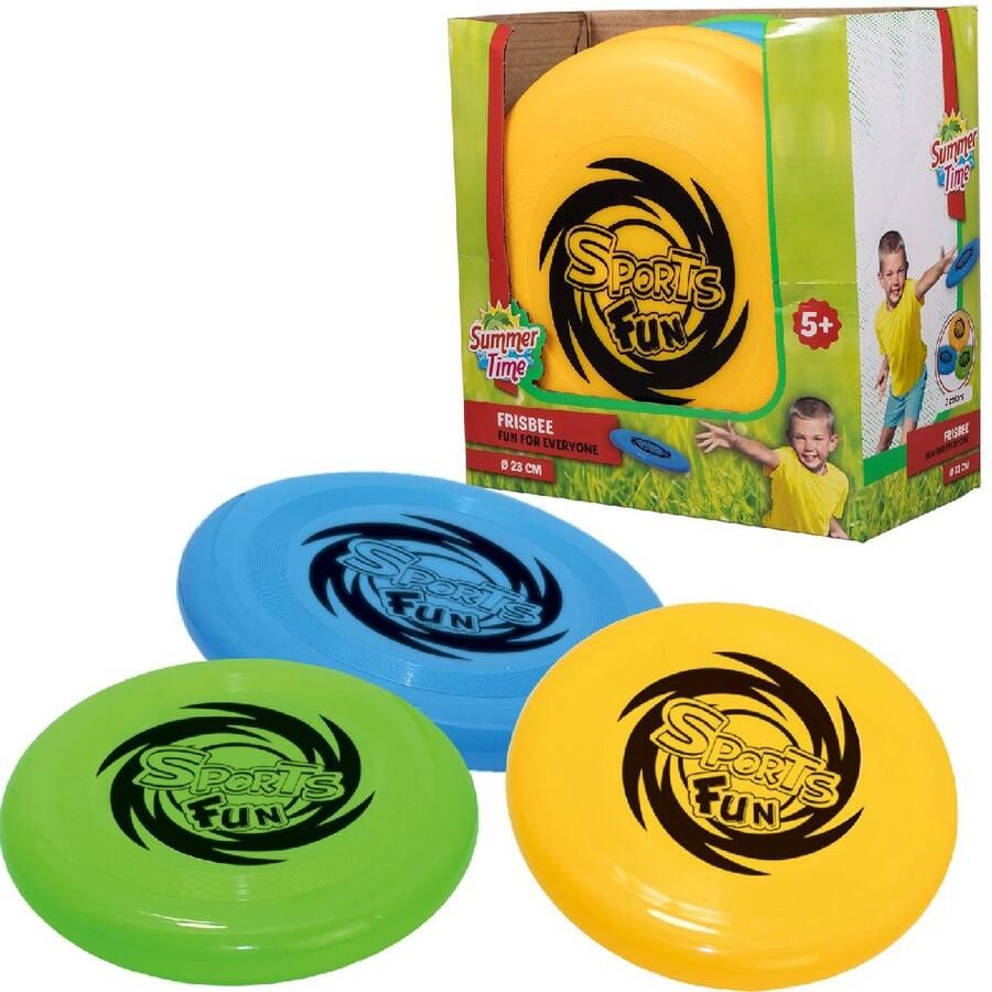 Summer Time Summertime Flying Disc Frisbee 23cm Groen Geel Blauw