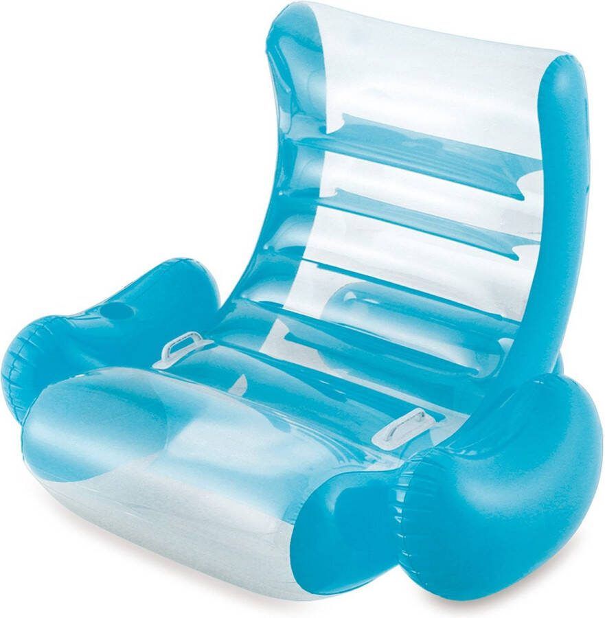 Summer Waves Opblaasbare Lounge Schommelstoel Turquoise 127 x 99 cm