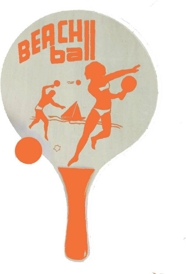 Summerplay Beachball Set Natural oranje
