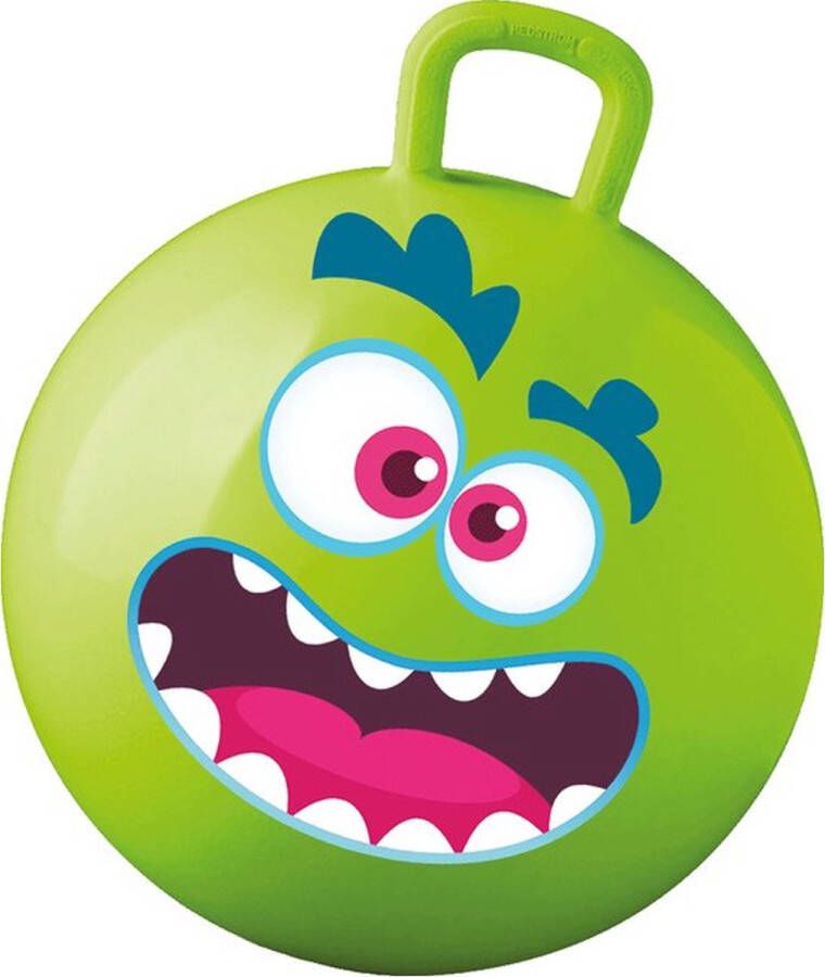 Summerplay Summer Play Skippybal met smiley groen 50 cm buitenspeelgoed voor kinderen