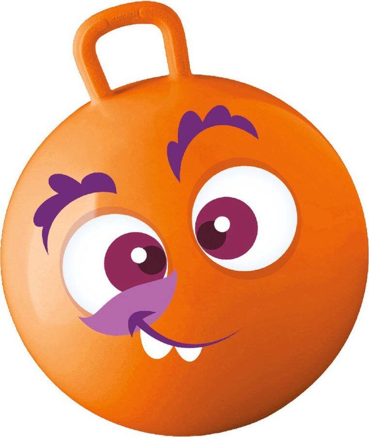 Summerplay Summer Play Skippybal met smiley oranje 50 cm buitenspeelgoed voor kinderen