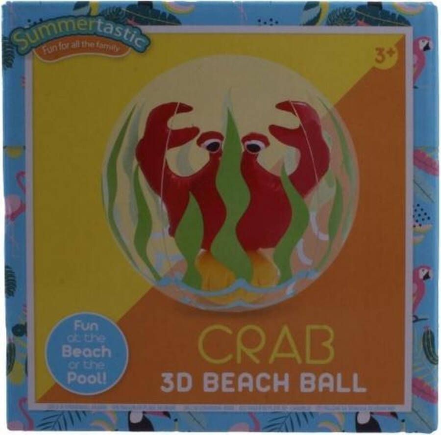 Summertastic Strandbal Regenboog 3d 30 Cm Vinyl
