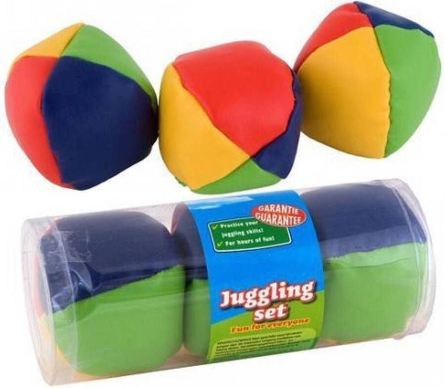 Summertime Jongleerballen 6x stuks speelgoed jongleren of ballen gooien