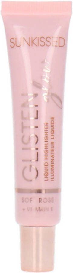 Sun Kissed Sunkissed Glisten Glow Liquid Highlighter Soft Rose