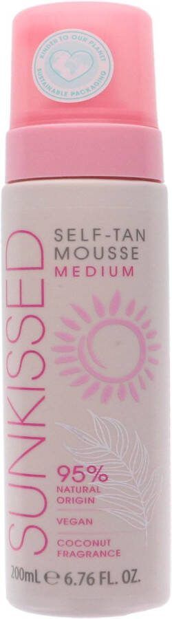 Sun Kissed Voordeelverpakking van 2 x Sunkissed Self Tan Mousse 200ml Medium
