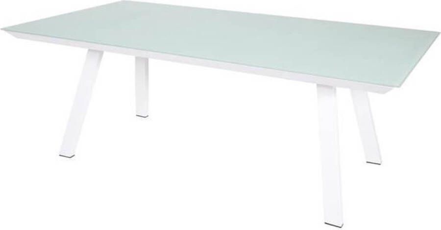 Express Tuintafel Breeze aluminium glas wit Tuintafel Breeze 260 x 110 x 76 cm