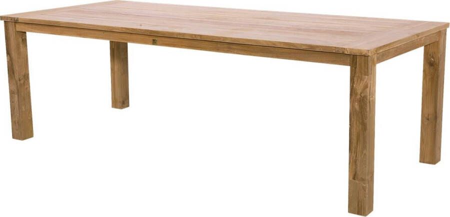 Express Tuintafel recycled teak met blokpoten 240 cm