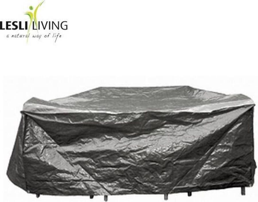 Sunburst Lesliliving Zitgroepbeschermhoes XL Grijs beschermhoes voor tuinset