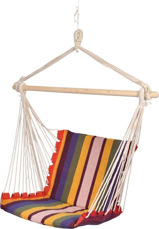 Lesliliving Outdoor Living Hangmatstoel Regenboog