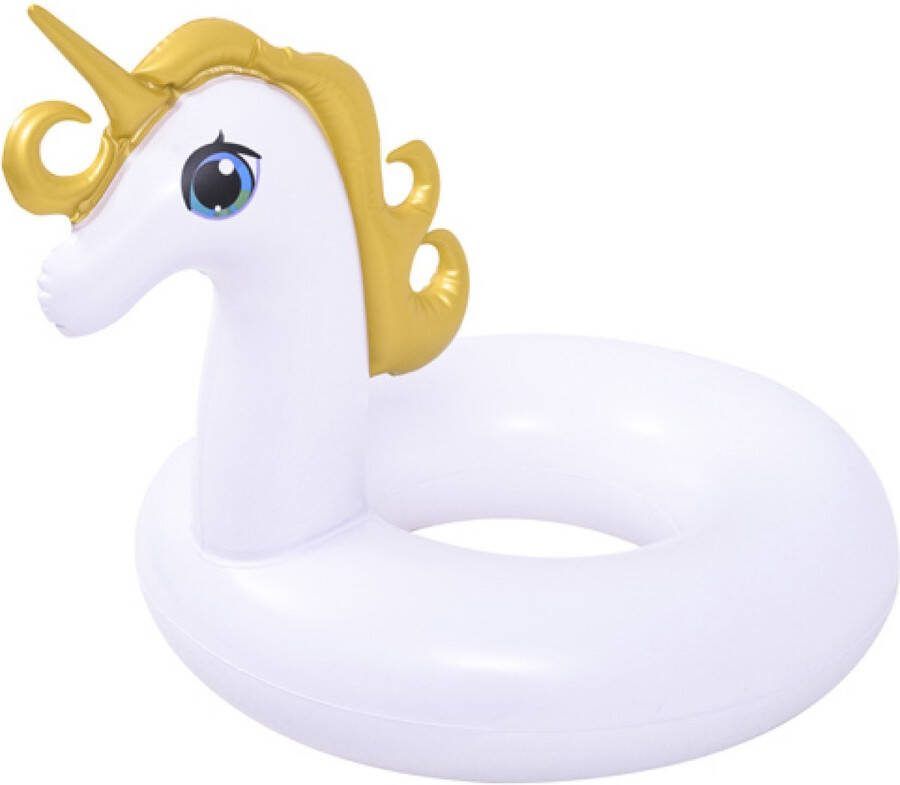 Sunclub Eenhoorn Unicorn Zwemband Swim Ring Kroon Wit 55 cm Zomer Zwemmen