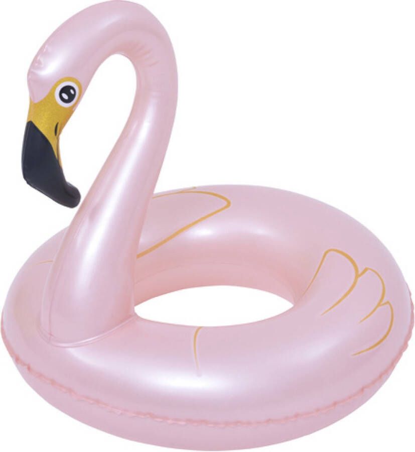 Sunclub Flamingo Zwemband Swim Ring Kroon Roze 55 cm Zomer Zwemmen