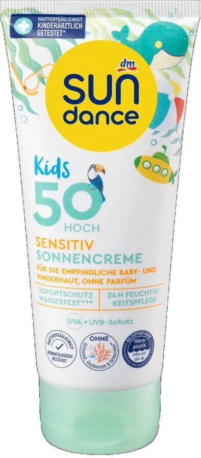SUNDANCE Zonnebrand voor kinderen SPF 50 Zonnebrandcreme voor kids Voor de gevoelige huid 100 ml