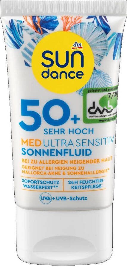 SUNDANCE Zonnebrandcreme voor het gezicht SPF 50+ Zonnebrand gezicht voor de zeer gevoelige huid 50 ml
