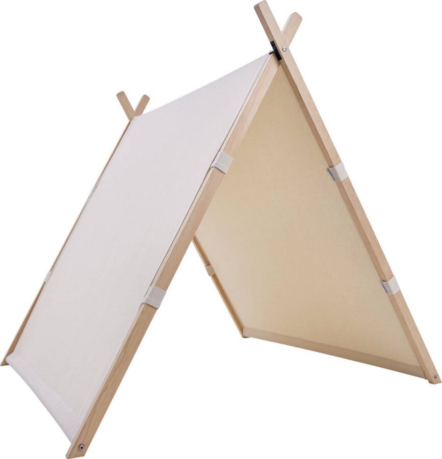 Sunny Como Speeltent Crème– Wigwam Tipi Tent voor kinderen Stokken FSC hout 123x106x107cm - Foto 1