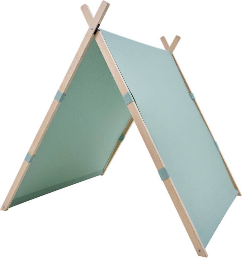 Sunny Como Speeltent Groen – Wigwam Tipi Tent voor kinderen Stokken FSC hout 123x106x107cm
