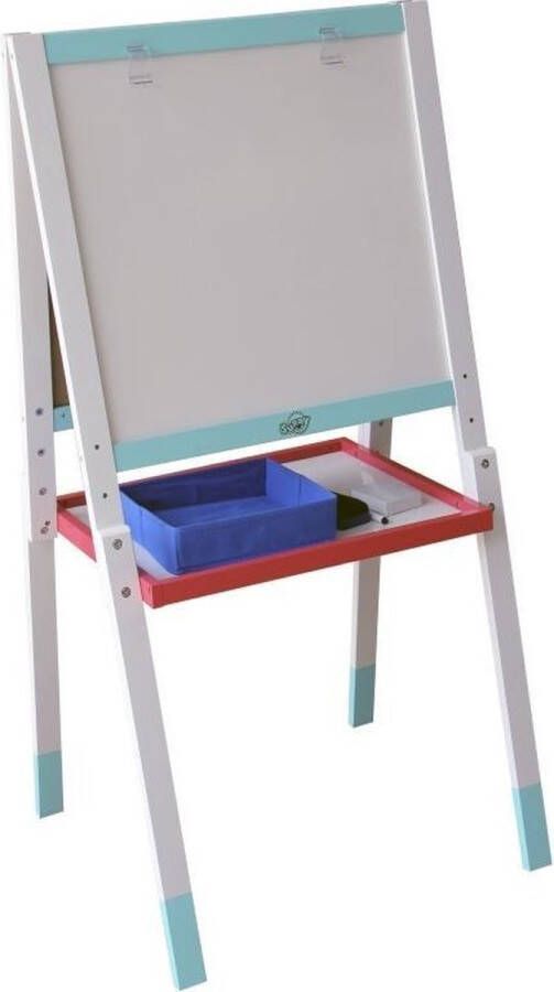 Sunny Fresh Art Easel Schoolbord Tekenbord voor kinderen Tweezijdig Schrijfbord van Kunststof incl. accessoires