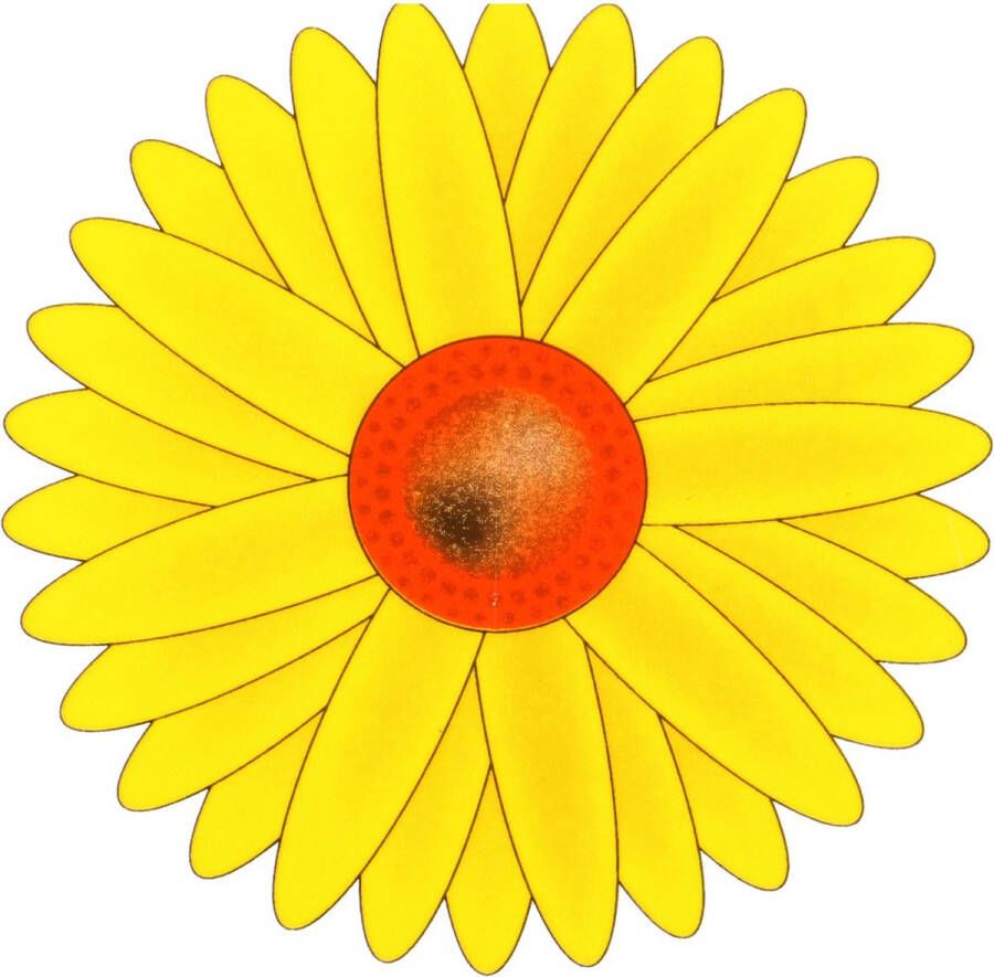 Sunnydays Fruitvliegjes val zonnebloem raamsticker 3x stickers geel diameter 8 5 cm Ongediertevallen Ongediertebestrijdi