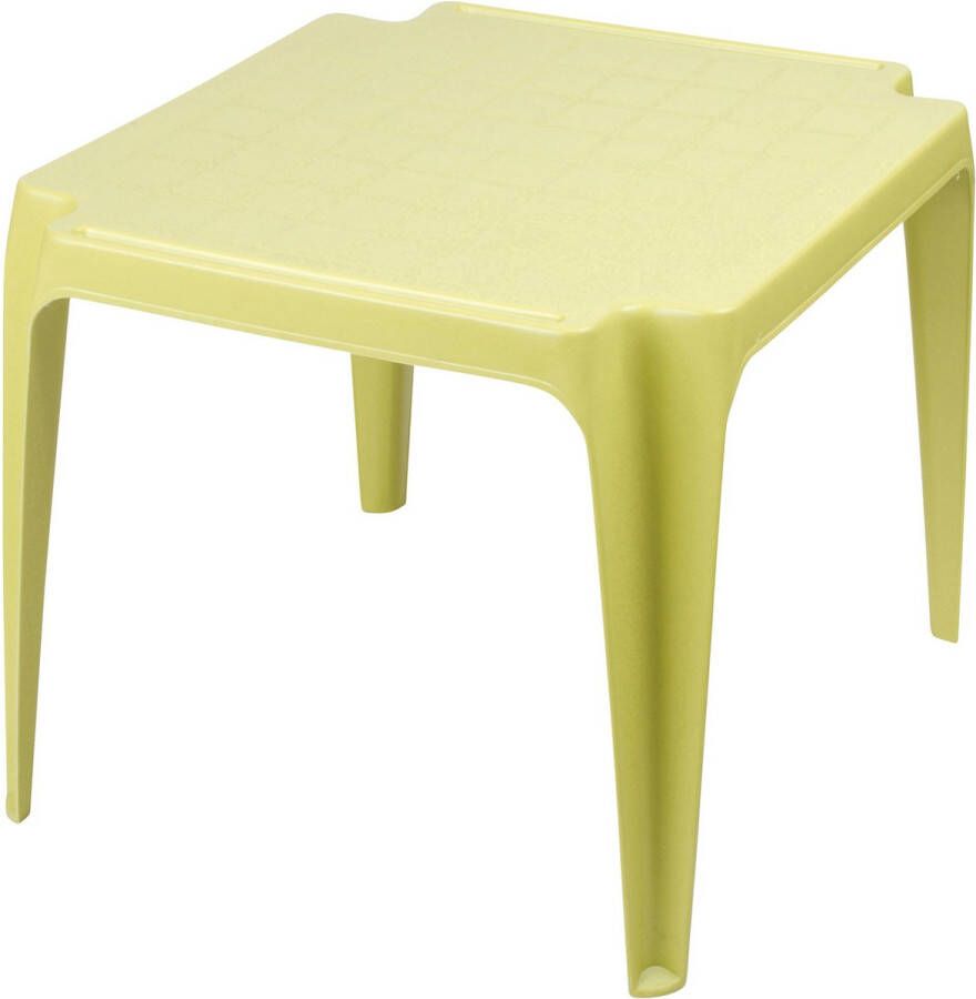 Sunnydays Kindertafel groen kunststof buiten binnen L56 x B51 x H44 cm Bijzettafels