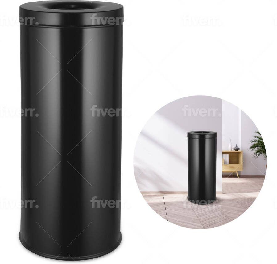Sunnyhome Vlamdovende Prullenbak Afvalbak 45L Papierbak Papiermand Met Deksel Afvalscheidingsbak