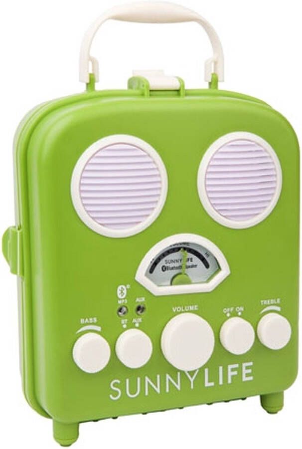 SunnyLife Beach Accessories Bluetooth Speaker Beach Sounds Olive Kunststof Groen