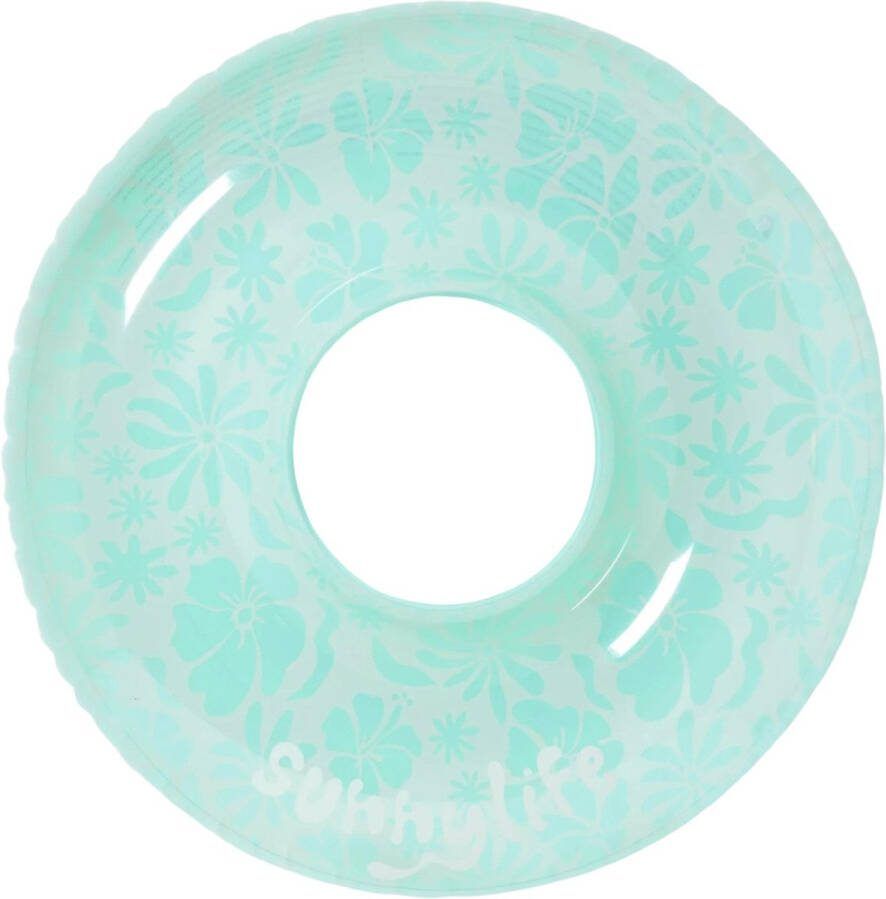 SunnyLife Floral Seafoam Tube Zwemband Ø 106 cm Zwemring Opblaasbaar