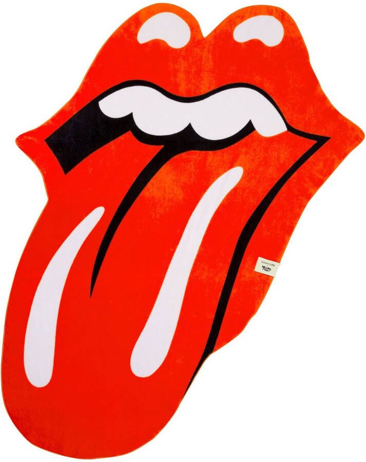 SunnyLife Handdoek Rolling Stones 131.5 X 150 Cm Katoen Rood