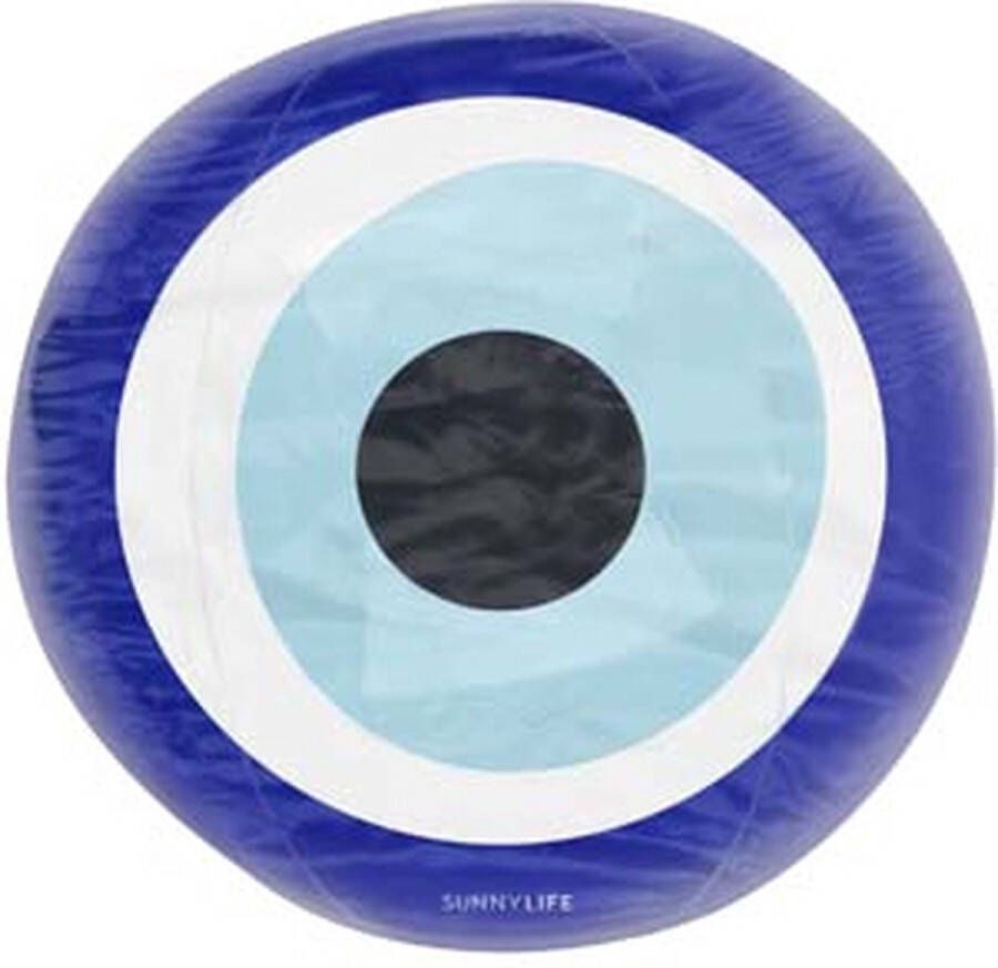 SunnyLife Inflatable Games Strandbal Greek Eye Kunststof Blauw