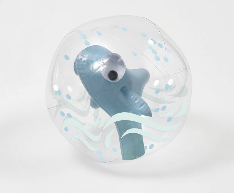 SunnyLife Kids Inflatable Games 3D Strandbal Shark Tribe Khaki