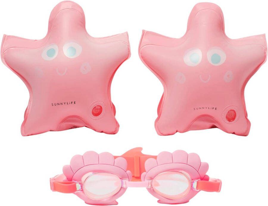 SunnyLife Melody the Mermaid Zwemset Zwembandjes & Zwembril 3 6jr max 25kg