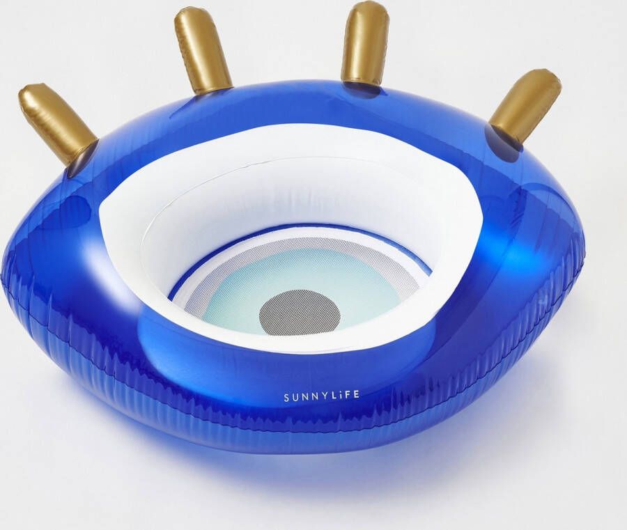 SunnyLife Pool Floats Luxe Zwemband Greek Eye Blue PVC Blauw
