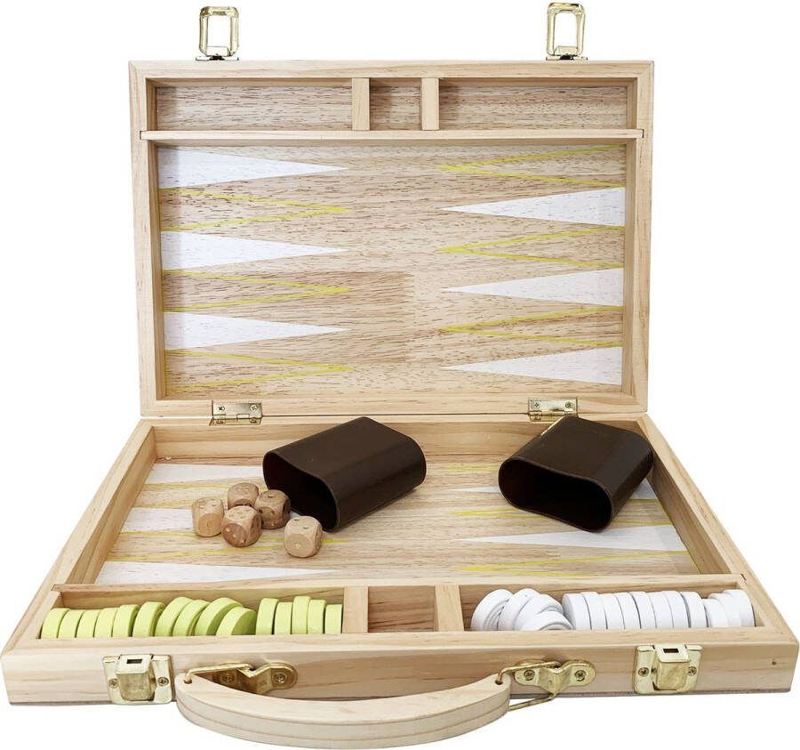 SunnyLife Wooden Backgammon Hout Multicolor