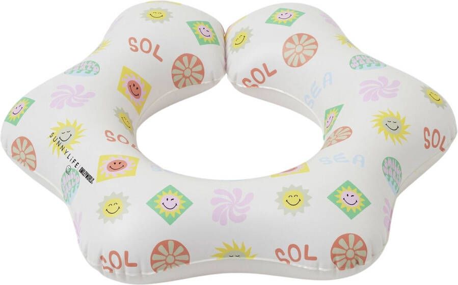 SunnyLife Zwemband Smileyworld Sol Sea 50 x 45 x 10 cm Opblaasbaar Zwemring