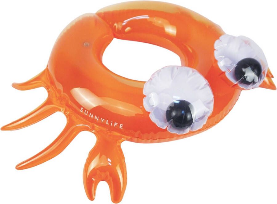 SunnyLife Zwemband Sonny the Sea Creature Neon Orange 78 x 50 x 20 cm Opblaasbaar Zwemring