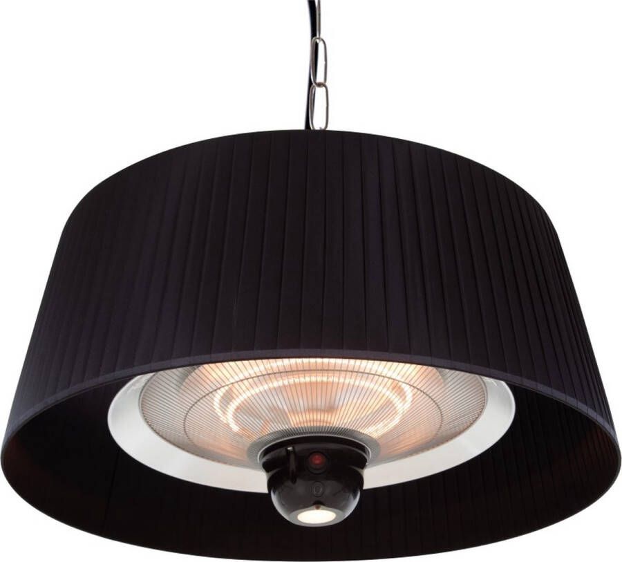Sunred Artix Bright lijn Zwart Hangend model Terrasverwarmer Infraroodstraling 1800 W – ECO 3 standen LED Afstand bestuurbaar Elektrische heater