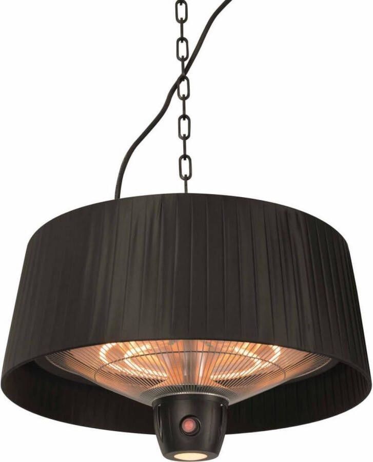 Sunred Artix Bright lijn Zwart Hangend model Terrasverwarmer Infraroodstraling 1500 W ECO 3 standen LED Afstand bestuurbaar Elektrische heater