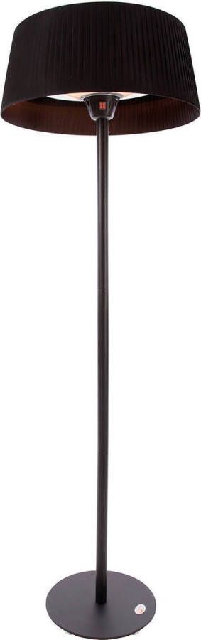 Sunred – Artix Bright lijn Zwart Staand model Terrasverwarmer Infraroodstraling 2100 W – ECO 3 standen Elektrische heater