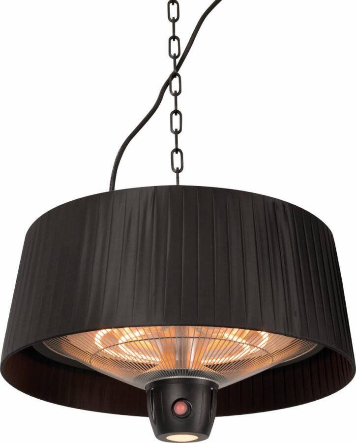 Sunred Artix Bright lijn Zwart Hangend model Terrasverwarmer Infraroodstraling 1500 W ECO 3 standen LED Afstand bestuurbaar Elektrische heater